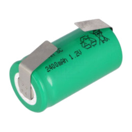 Acumul: Ni-MH; SubC; 1,2V; 2400mAh; urechi pentru lipire; Ø22x44mm