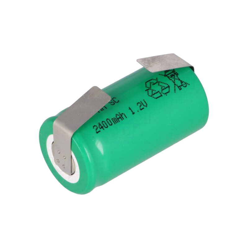 Acumul: Ni-MH; SubC; 1,2V; 2400mAh; urechi pentru lipire; Ø22x44mm