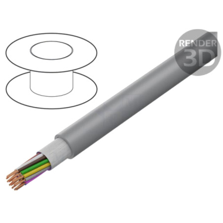 Cablu: cablu de control; SUPERTRONIC® 310-PVC; 18x0,25mm2; PVC
