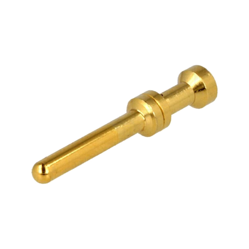 Pin; tată; aliaj cupru; aurit; 1mm2; 18AWG; crimpat; 16A; 3mΩ; 500V