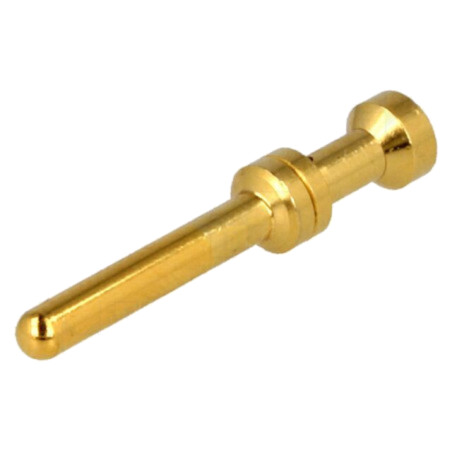 Pin; tată; aliaj cupru; aurit; 1mm2; 18AWG; crimpat; 16A; 3mΩ; 500V