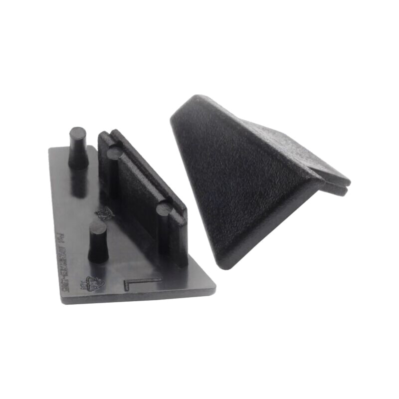 Obturator pt.LED profile; neagră; 20buc; ABS; GEN2; CORNER10