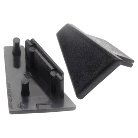 Obturator pt.LED profile; neagră; 20buc; ABS; GEN2; CORNER10