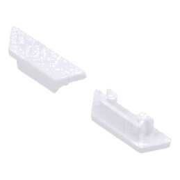 Obturator pt.LED profile; albă; 20buc; ABS; cu înscrisul TOPMET