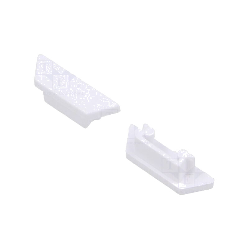 Obturator pt.LED profile; albă; 20buc; ABS; cu înscrisul TOPMET