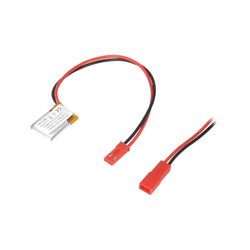 Acumul: Li-Po; 3,7V; 70mAh; cabluri,contector JST SYR-02T Acumul: Li-Po; 3,7V; 70mAh; cabluri,contector JST SYR-02T