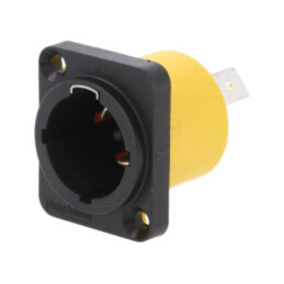 Conector: alimentare AC; soclu; tată; PIN: 3; 16A; 250V; termoplast