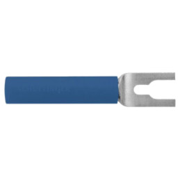 Conector: tip furcă; mufă; 20A; albastră; Lung.tot: 37mm; 10mΩ; 1kV