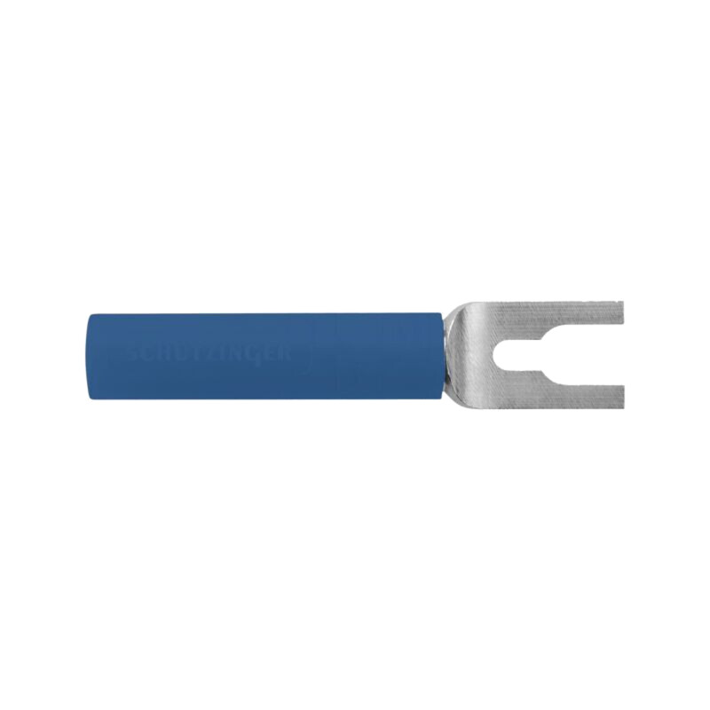 Conector: tip furcă; mufă; 20A; albastră; Lung.tot: 37mm; 10mΩ; 1kV