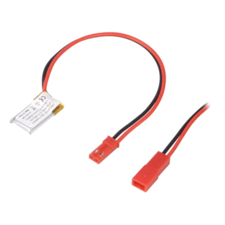Acumul: Li-Po; 3,7V; 40mAh; cabluri,contector JST SYR-02T