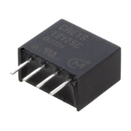Convertor: DC/DC; 1W; Uintr: 10,8÷13,2VDC; Uieş: 12VDC; Iieş: 83mA