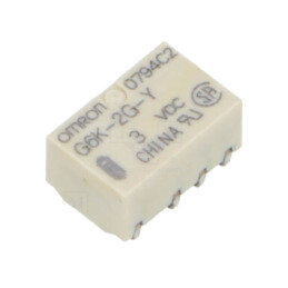 Releu: electromagnetic; DPDT; Ubobină: 3VDC; Icontacte max: 1A