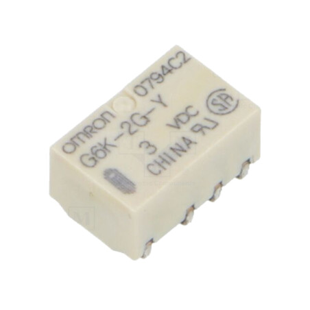 Releu: electromagnetic; DPDT; Ubobină: 3VDC; Icontacte max: 1A