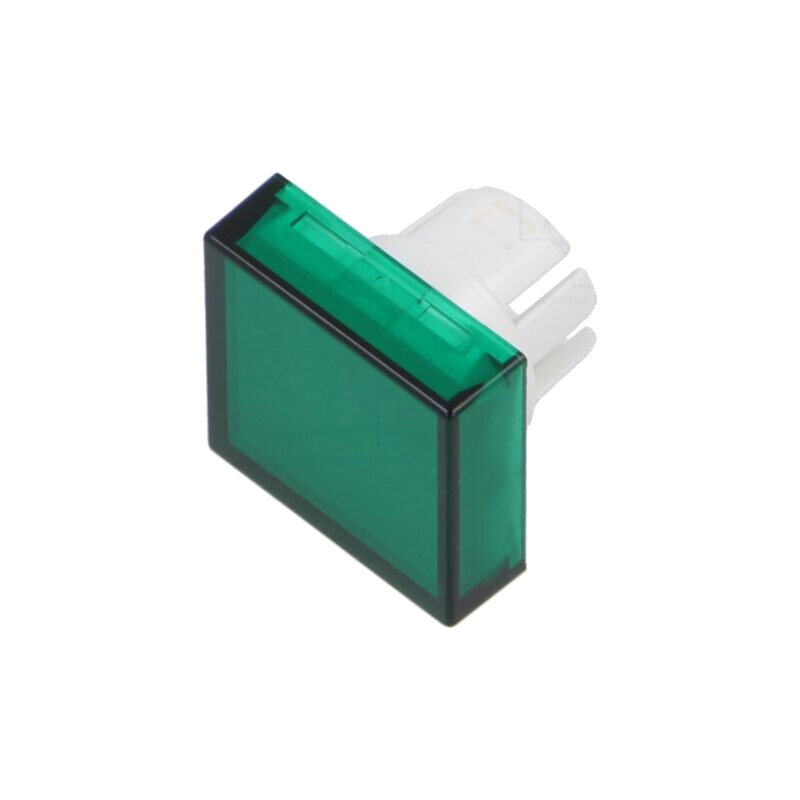 Lentilă pentru buton; 16mm; 51; verde; plastic