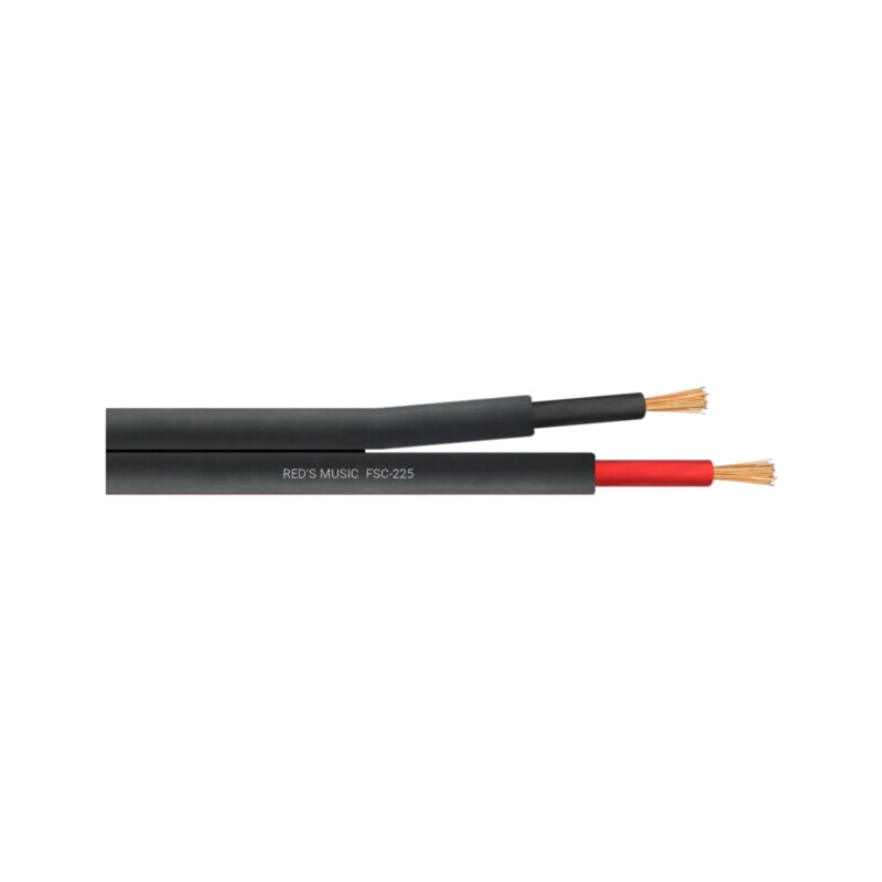 Cablu: cablu pt.difuzor; 2x2,5mm2; litat; Cu; negru; PVC; -30÷75°C