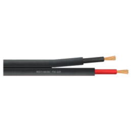 Cablu: cablu pt.difuzor; 2x2,5mm2; litat; Cu; negru; PVC; -30÷75°C