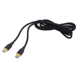Cablu; USB 2.0; USB C mufă,din ambele părţi; 1,5m; negru; 480Mbps