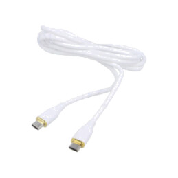 Cablu; USB 2.0; USB C mufă,din ambele părţi; 1,5m; alb; 480Mbps