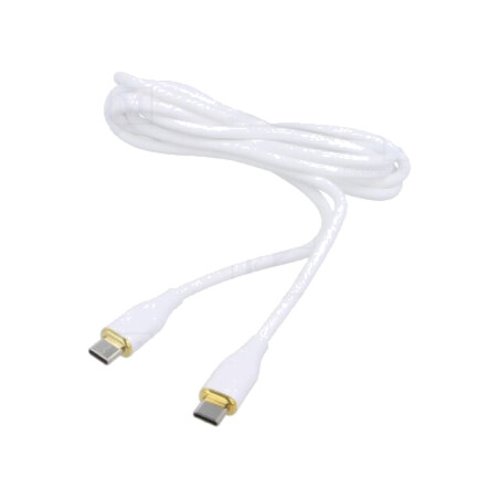 Cablu; USB 2.0; USB C mufă,din ambele părţi; 1,5m; alb; 480Mbps