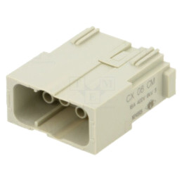 Conector: HDC; inserturi de contact; tată; MIXO; PIN: 8; 16A; 600V