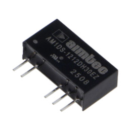Convertor: DC/DC; 1W; Uintr: 9,6÷14,4VDC; Uieş: 12VDC; Uieş2: -12VDC