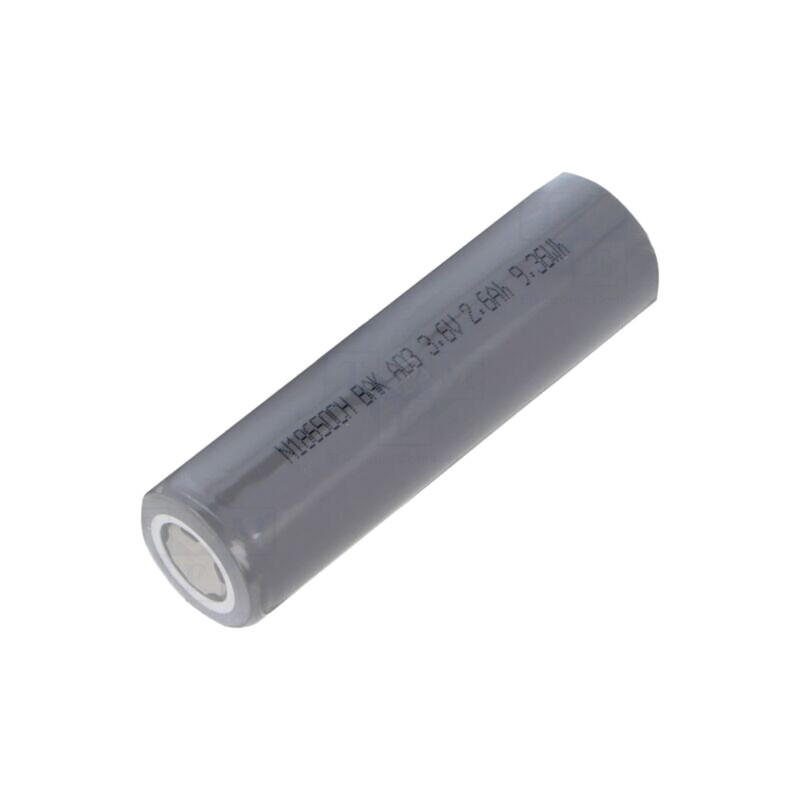 Acumul: Li-Ion; 18650,MR18650; 3,6V; 2600mAh; Ø18,5x65,2mm; 7,5A Acumul: Li-Ion; 18650,MR18650; 3,6V; 2600mAh; Ø18,5x65,2mm; 7,5A