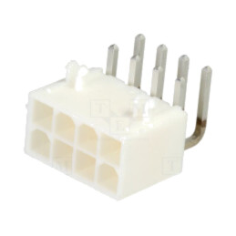 Conector: cablu-placă; soclu; tată; PIN: 8; Mini-Fit Jr; 13A; THT