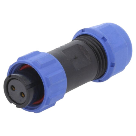 Conector: circular; mufă; mamă; PIN: 2; IP68; SP13; 5÷8mm; 13A; 250V