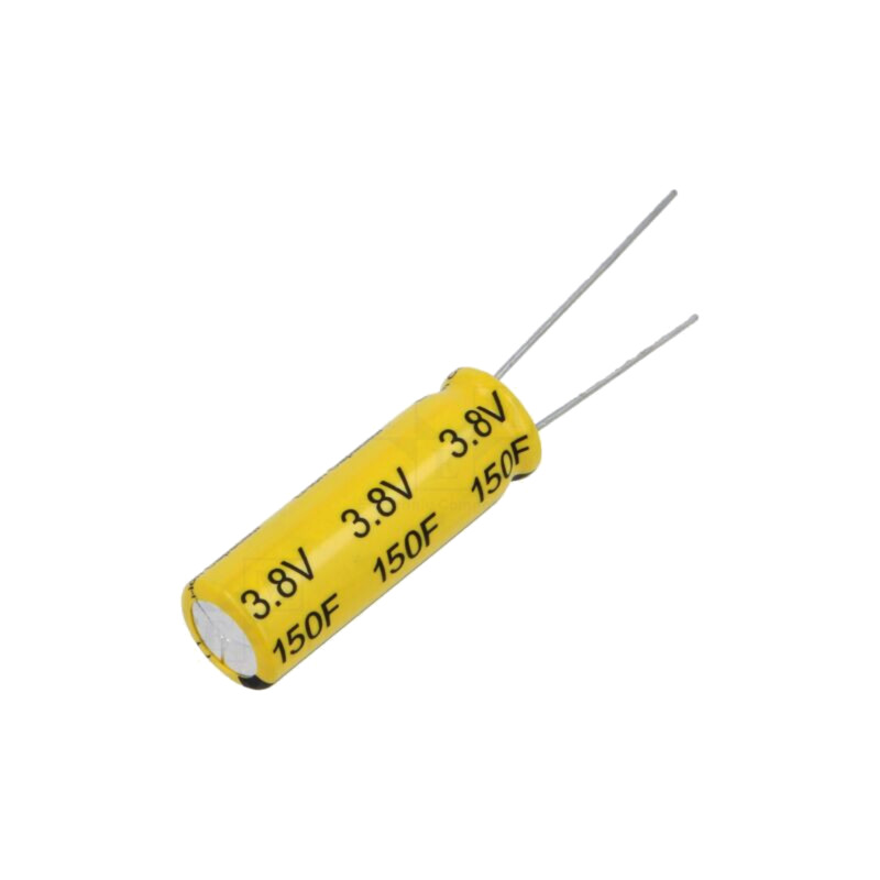 Supercondensator; THT; 150F; 2,5÷3,8VDC; ±20%; Ø10x30mm; -25÷70°C