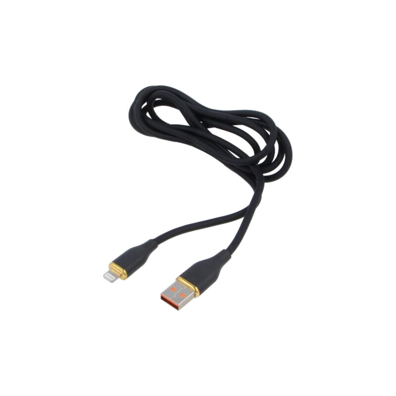Cablu; USB 2.0; mufă Apple Lightning,USB A mufă; 1,5m; negru