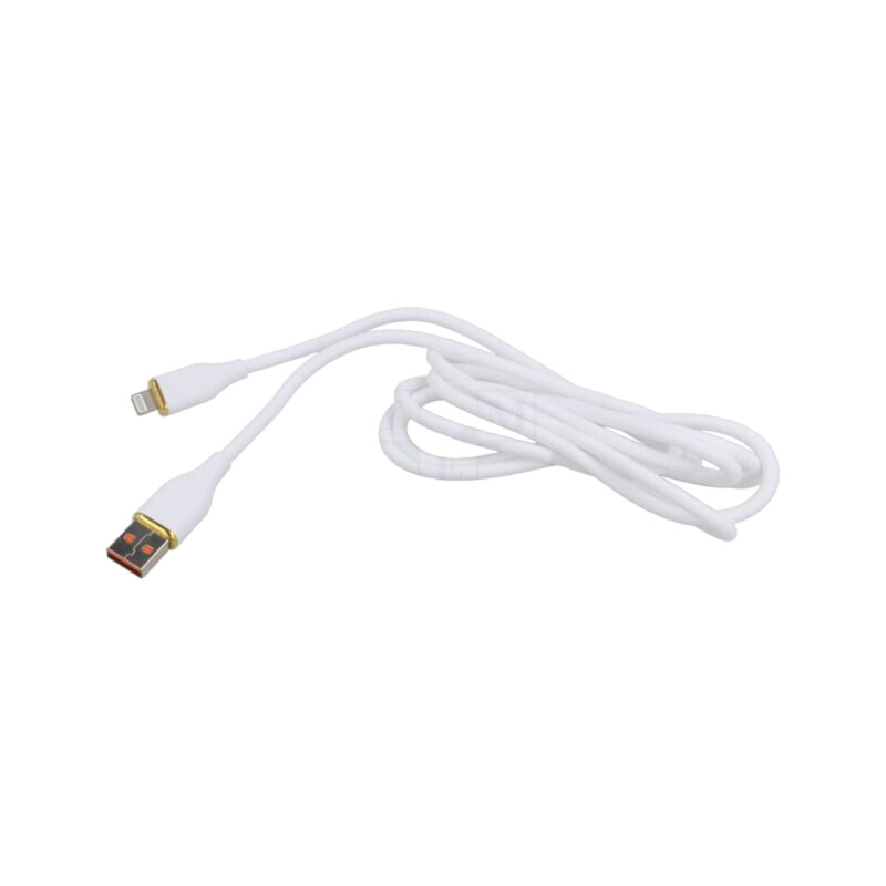 Cablu; USB 2.0; mufă Apple Lightning,USB A mufă; 1,5m; alb; 2,1A