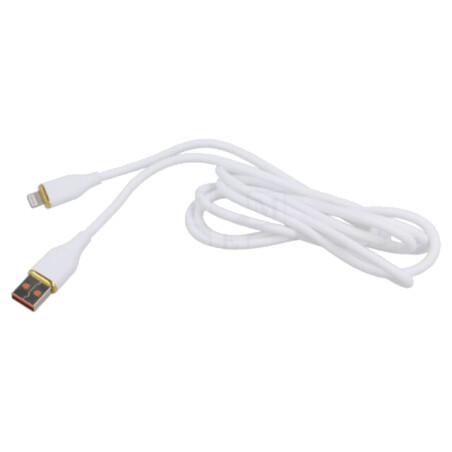 Cablu; USB 2.0; mufă Apple Lightning,USB A mufă; 1,5m; alb; 2,1A