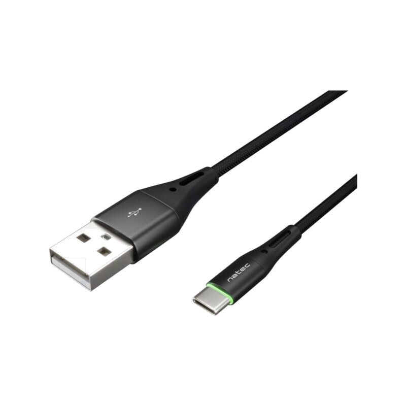 Cablu; USB 2.0; USB A mufă,USB C mufă; nichelat; 1m; negru; 36W Cablu; USB 2.0; USB A mufă,USB C mufă; nichelat; 1m; negru; 36W
