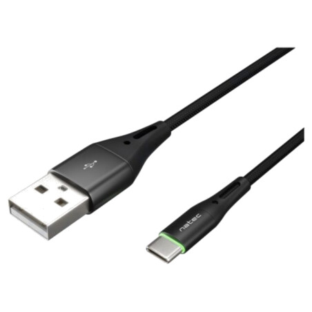Cablu; USB 2.0; USB A mufă,USB C mufă; nichelat; 1m; negru; 36W