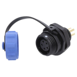 Conector: circular; soclu; mamă; PIN: 5; IP68; SP11; 4÷6,5mm; 3A; 125V