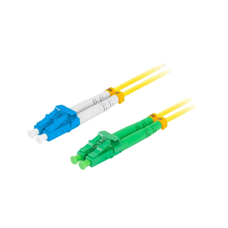 Patch cord cu fibră; LC/APC,LC/UPC; 1m; Fibră Optică: 9/125um