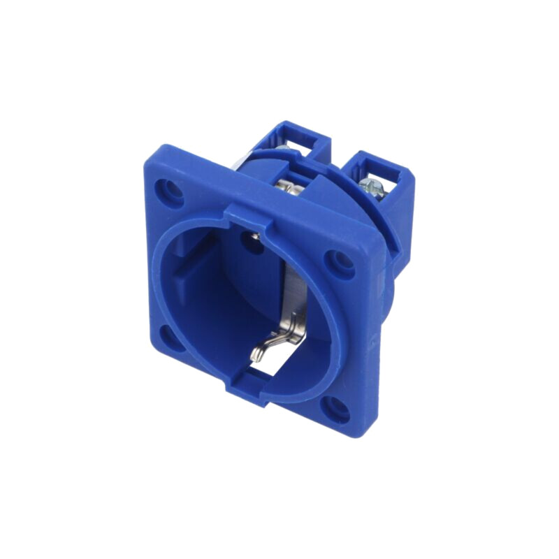 Conector: alimentare AC; soclu; 2P+PE; 250VAC; 16A; albastră; PIN: 3
