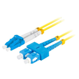 Patch cord cu fibră; LC/UPC,SC/UPC; 0,5m; Fibră Optică: 9/125um