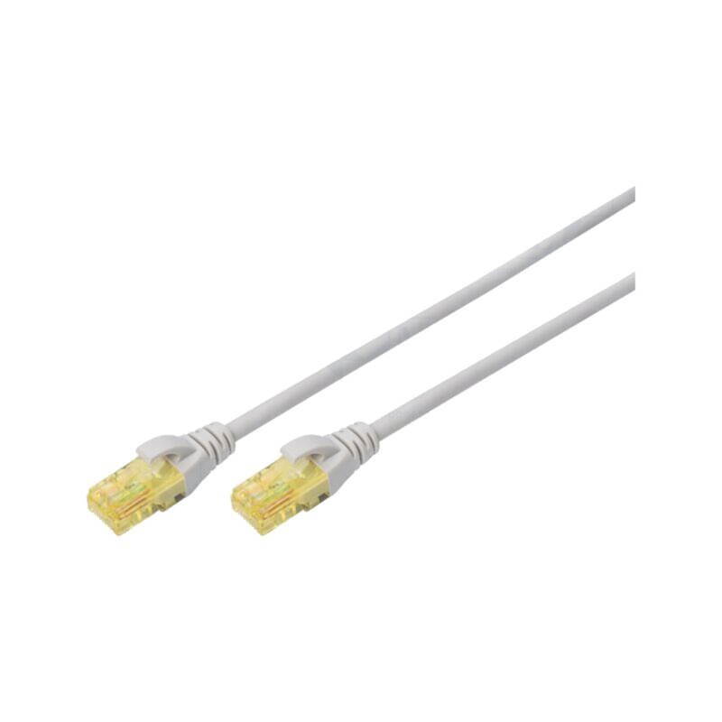 Patch cord; RJ45 mufă,din ambele părţi; U/UTP; 6a; litat; Cu; LSZH Patch cord; RJ45 mufă,din ambele părţi; U/UTP; 6a; litat; Cu; LSZH