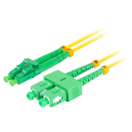 Patch cord cu fibră; LC/APC,SC/APC; 2m; Fibră Optică: 9/125um