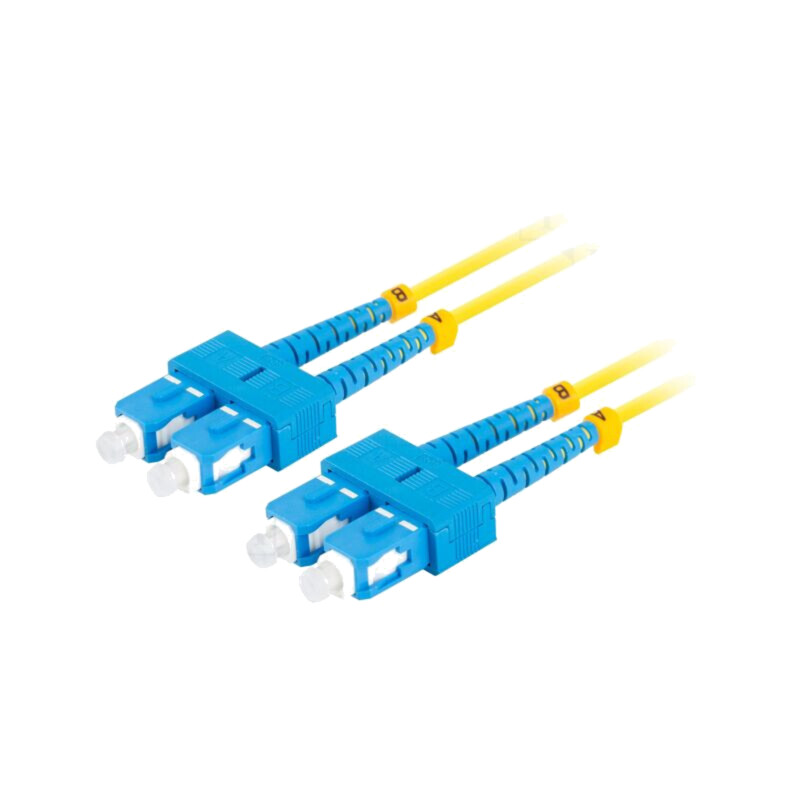 Patch cord cu fibră; SC/UPC,din ambele părţi; 2m; LSZH; galben