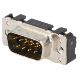 D-Sub; PIN: 9; soclu; tată; pentru PCB; drept; THT; M3