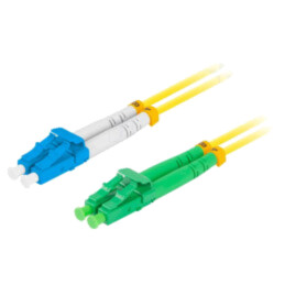 Patch cord cu fibră; LC/APC,LC/UPC; 2m; Fibră Optică: 9/125um