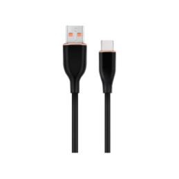 Cablu; USB 2.0; USB A mufă,USB C mufă; 1,5m; negru; 480Mbps; 2,1A