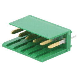 connector 6P MOD 1 SHROUDED HEADER, ST, 0.4 Au