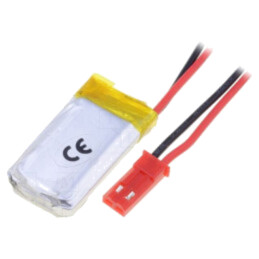 Acumul: Li-Po; 3,7V; 250mAh; cabluri,contector JST SYP-02T-1