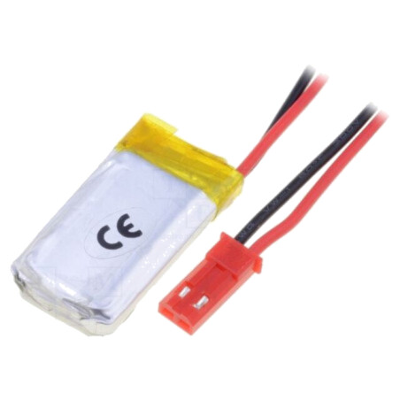 Acumul: Li-Po; 3,7V; 250mAh; cabluri,contector JST SYP-02T-1