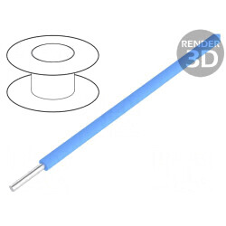 Cablu sârmă Cu 26AWG ETFE albastru 100m 375V | Electronic-mag.ro | Componente Electronice