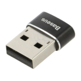 Adaptor; High Speed,USB 2.0; USB A mufă,USB C soclu; neagră