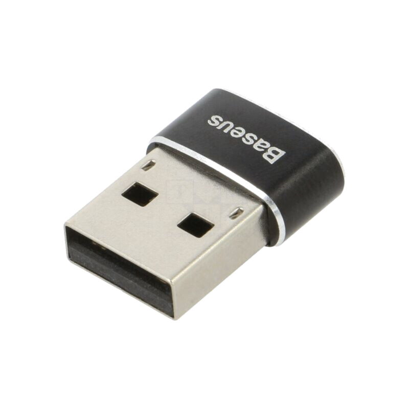 Adaptor; High Speed,USB 2.0; USB A mufă,USB C soclu; neagră